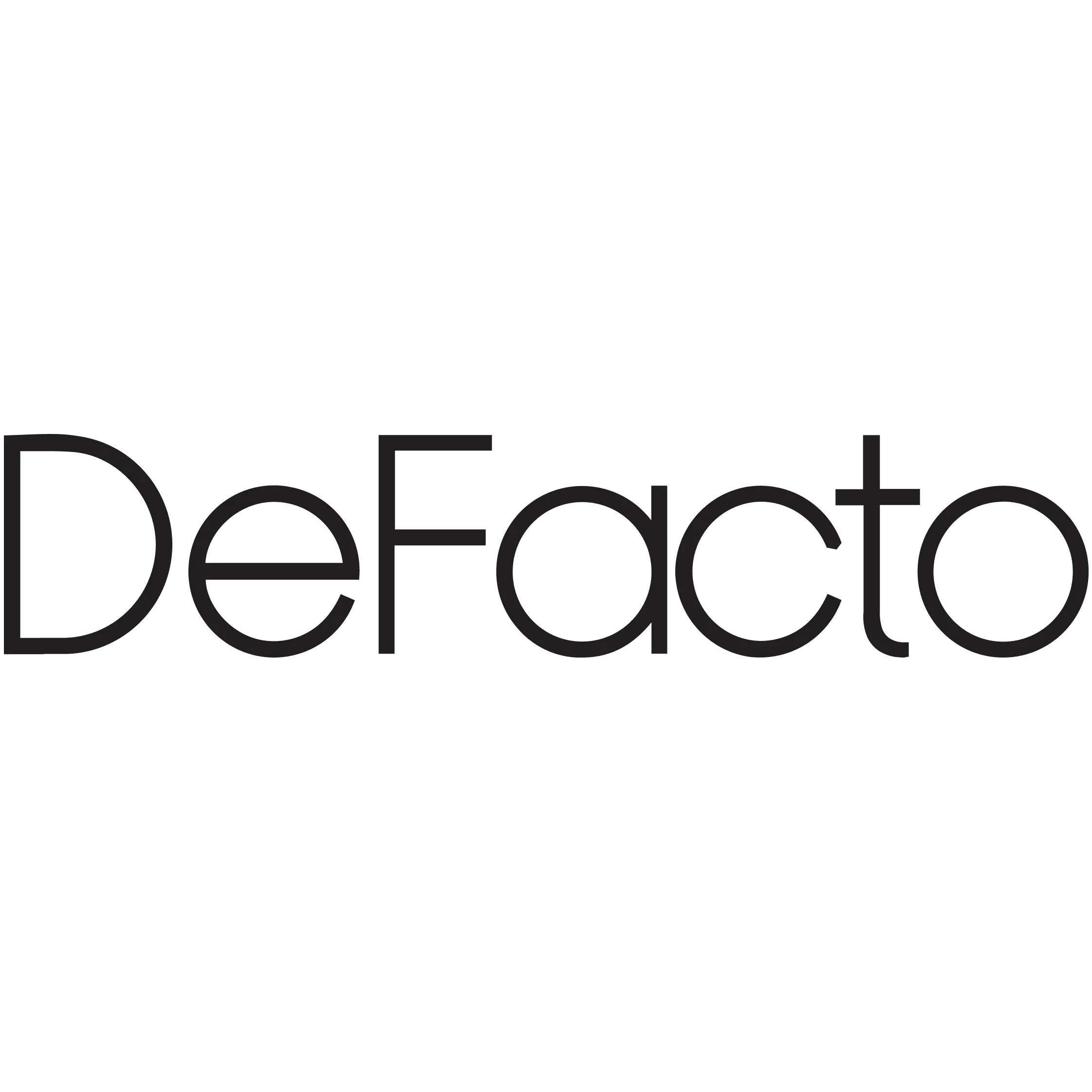 شعار ديفاكتو الأصلي المستخدم للمنتجات الأصلية وخدمات الشحن الدولي وحلول التوريد الاحترافية