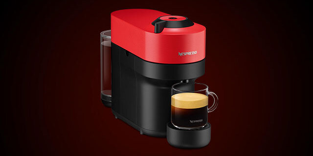 آلة قهوة Nespresso Vertuo Pop - أحمر — صورة المنتج