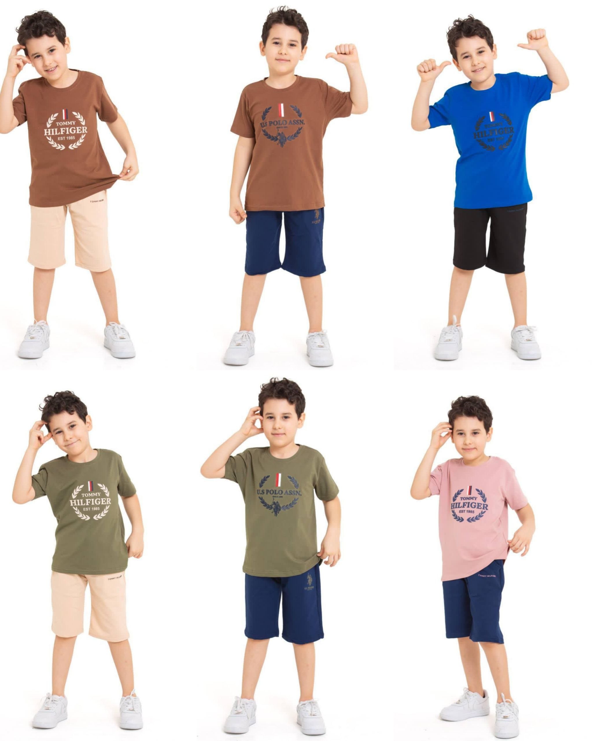 Boys' Classic Crest Logo T-Shirt & Shorts Set - Multicolor — Product image