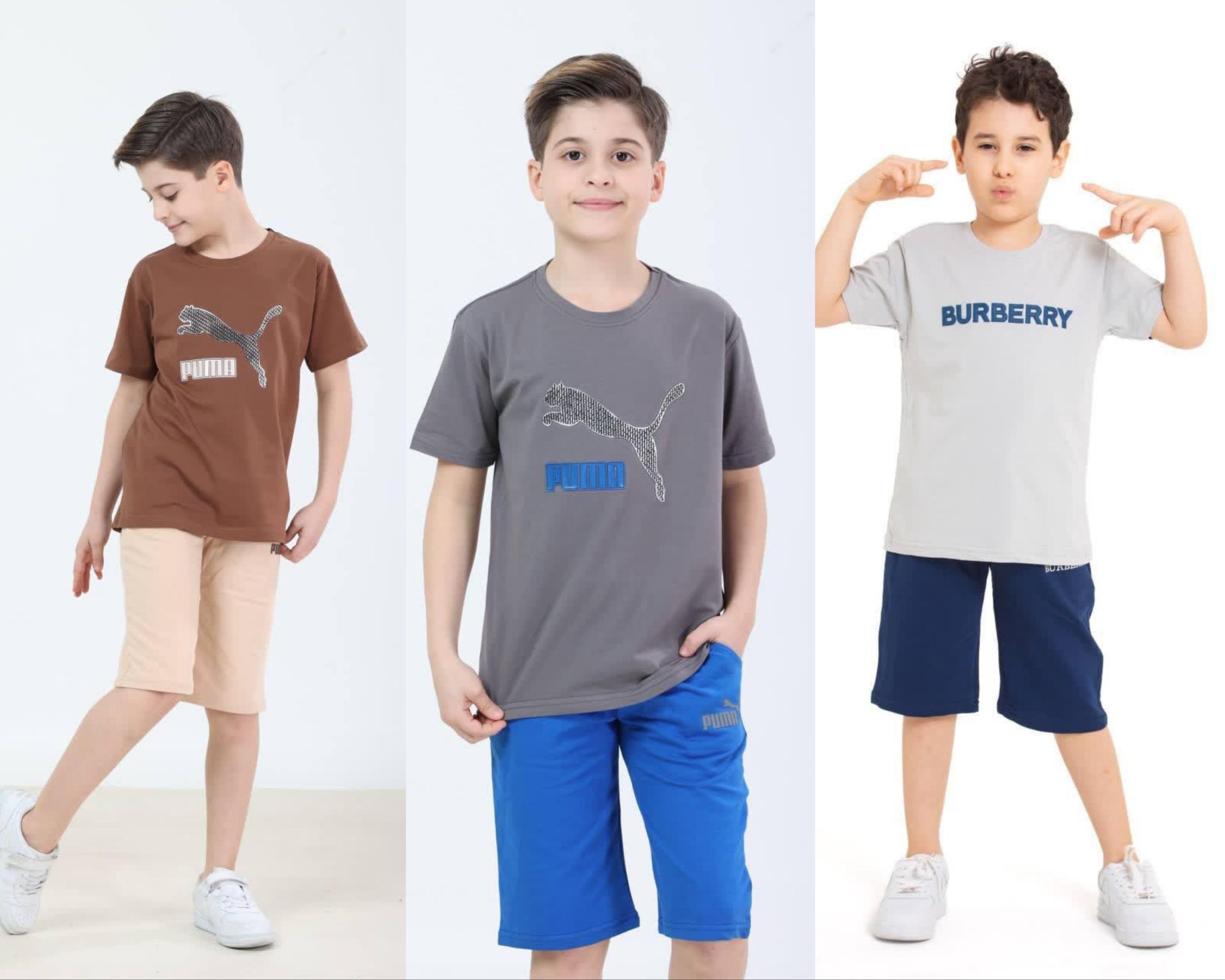 Boys' Logo T-Shirt & Shorts Set II - Multicolor